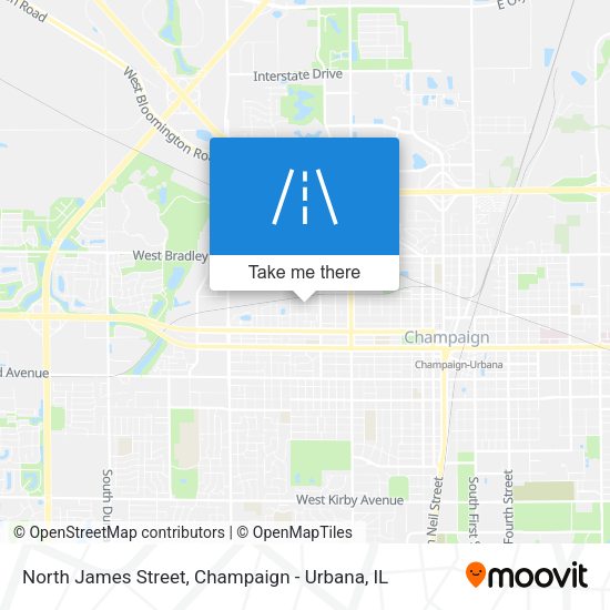 North James Street map