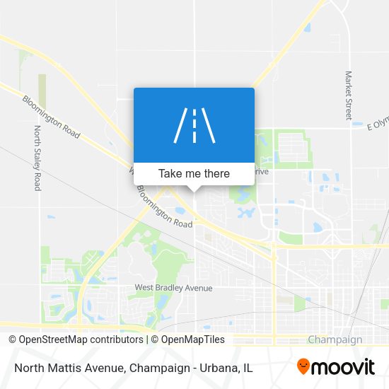 Mapa de North Mattis Avenue
