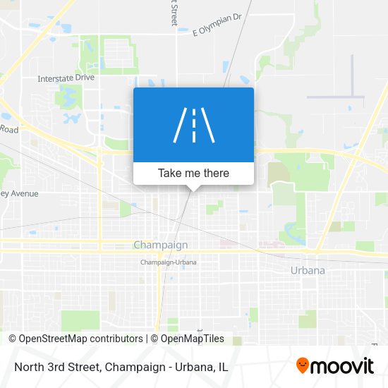 North 3rd Street map