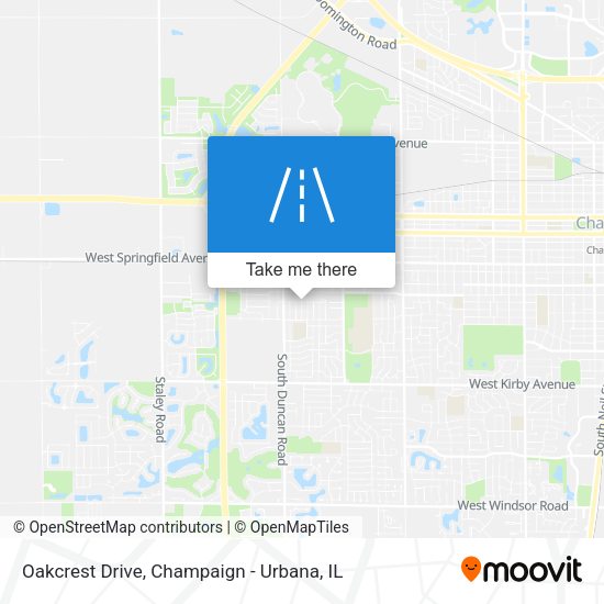 Oakcrest Drive map