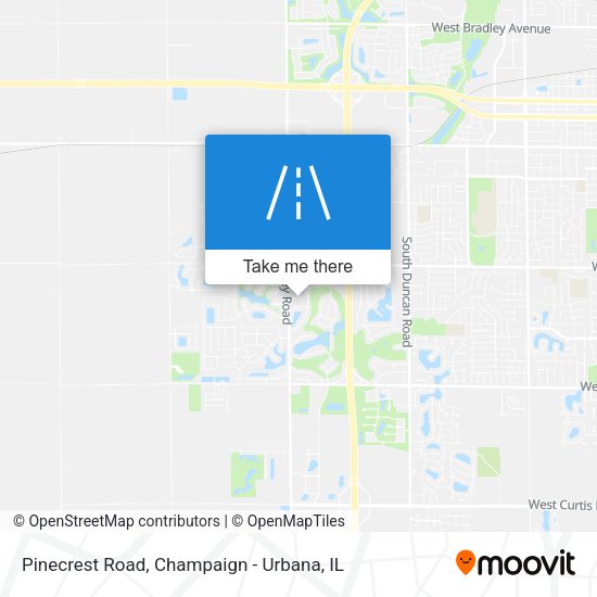 Pinecrest Road map