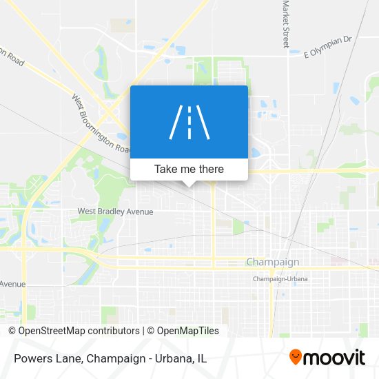 Mapa de Powers Lane
