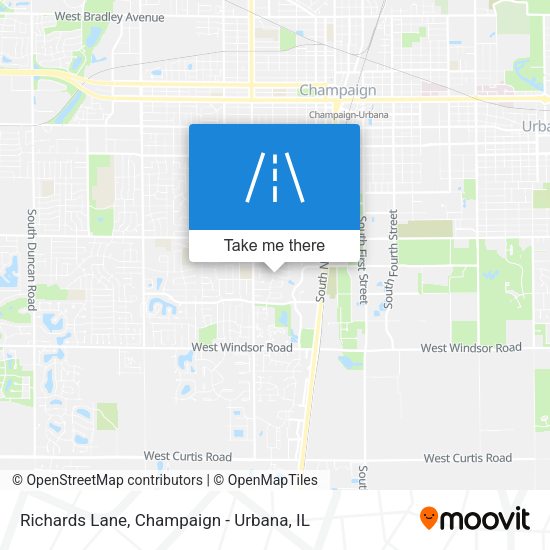 Richards Lane map