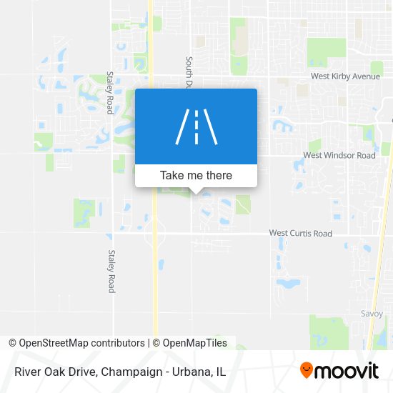 River Oak Drive map