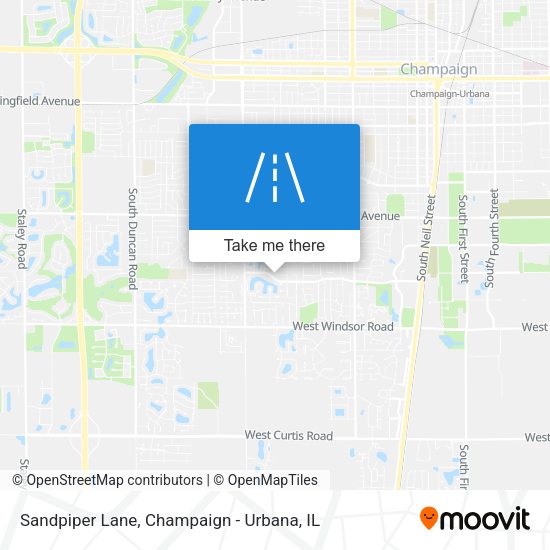 Mapa de Sandpiper Lane