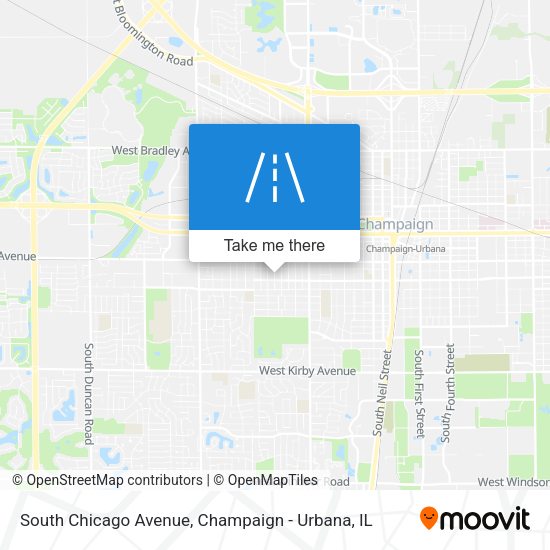 South Chicago Avenue map