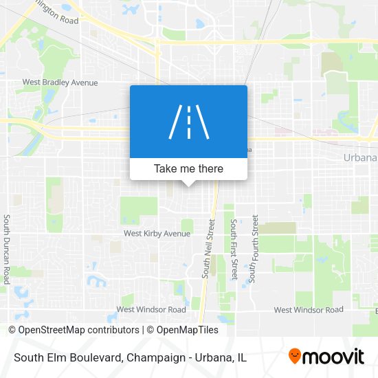 South Elm Boulevard map