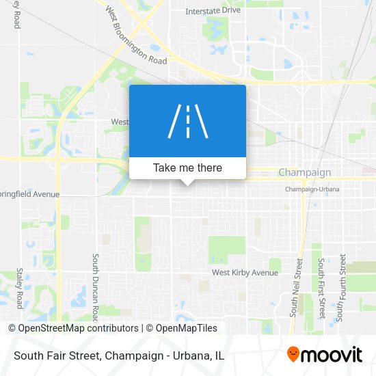 South Fair Street map
