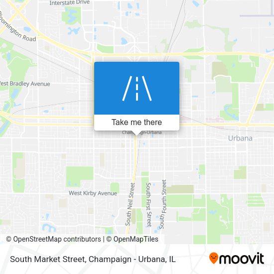 Mapa de South Market Street