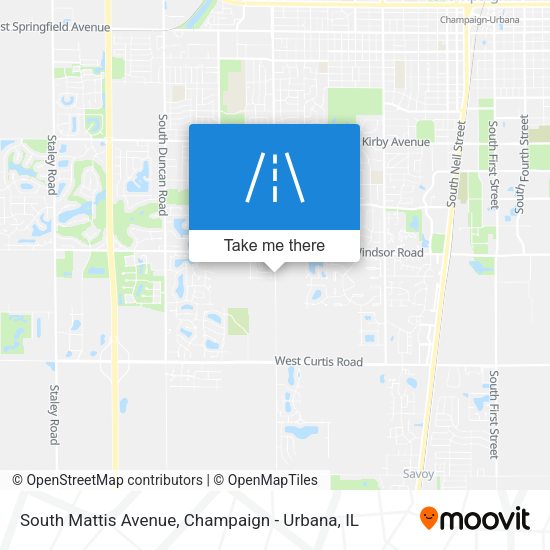 South Mattis Avenue map