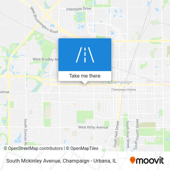 South Mckinley Avenue map