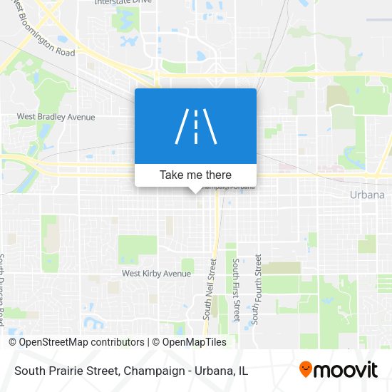 Mapa de South Prairie Street