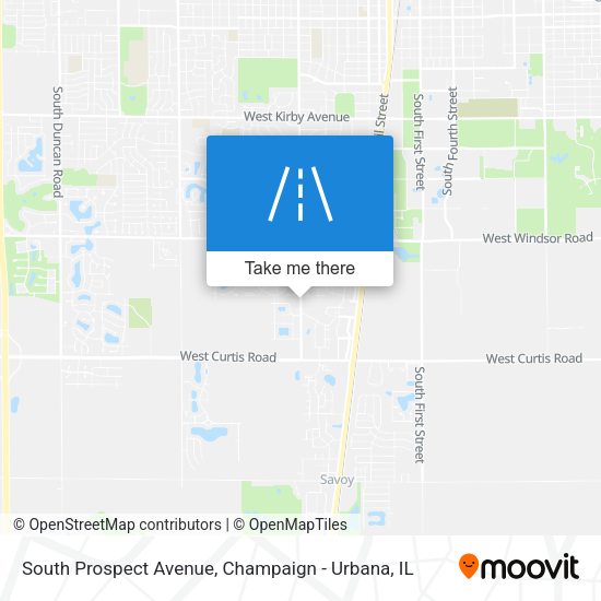 South Prospect Avenue map