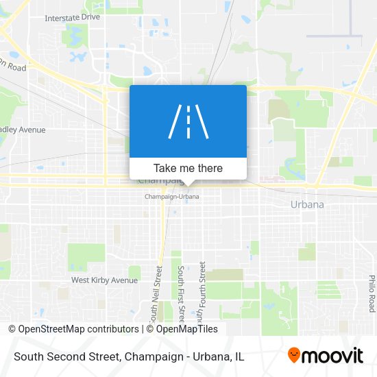 Mapa de South Second Street