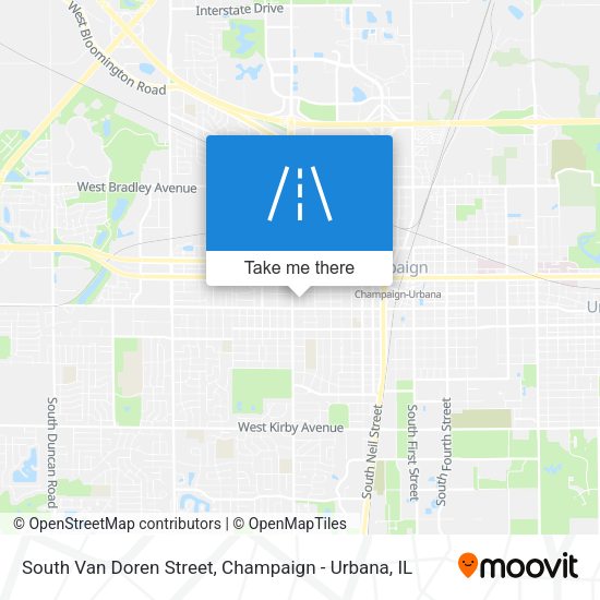 Mapa de South Van Doren Street