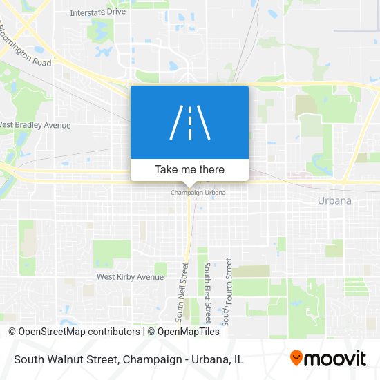 Mapa de South Walnut Street