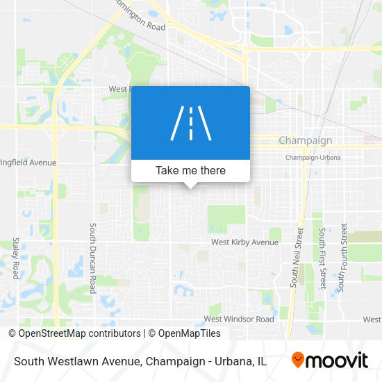 South Westlawn Avenue map