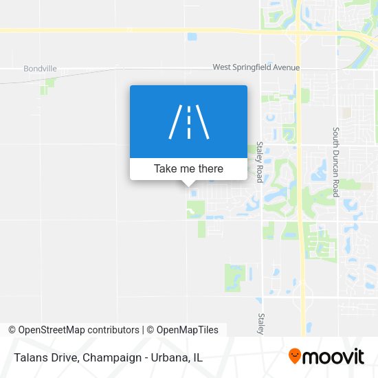 Talans Drive map