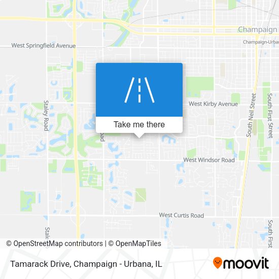 Tamarack Drive map