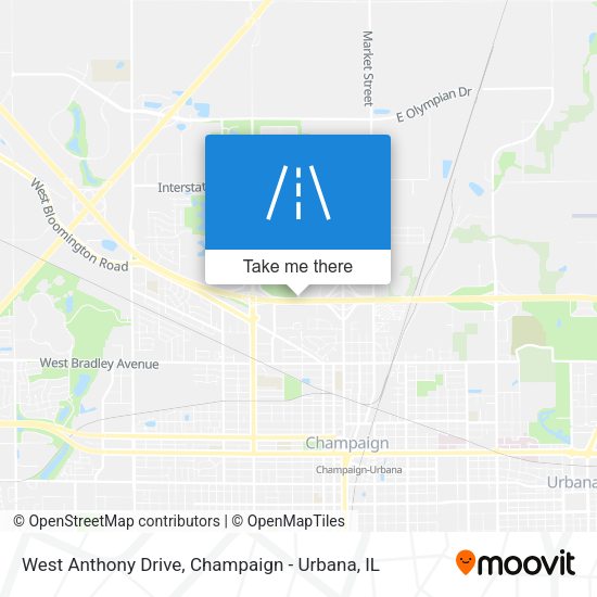Mapa de West Anthony Drive