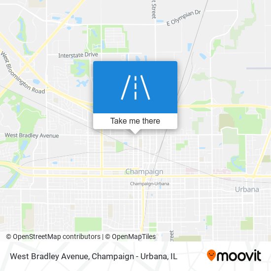 Mapa de West Bradley Avenue