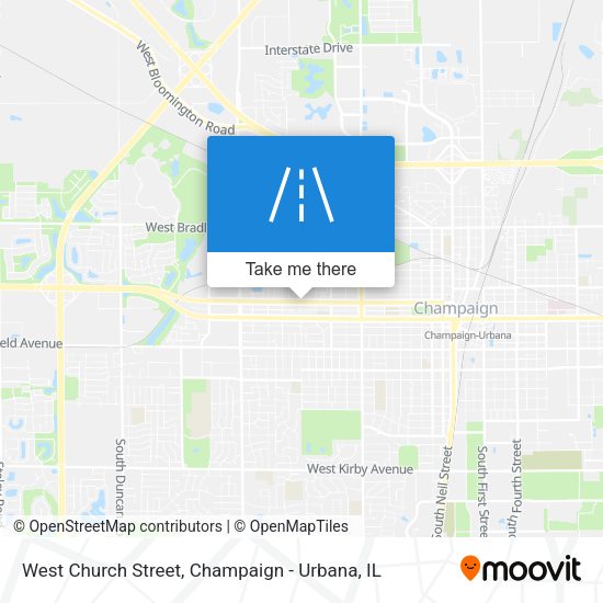 West Church Street map