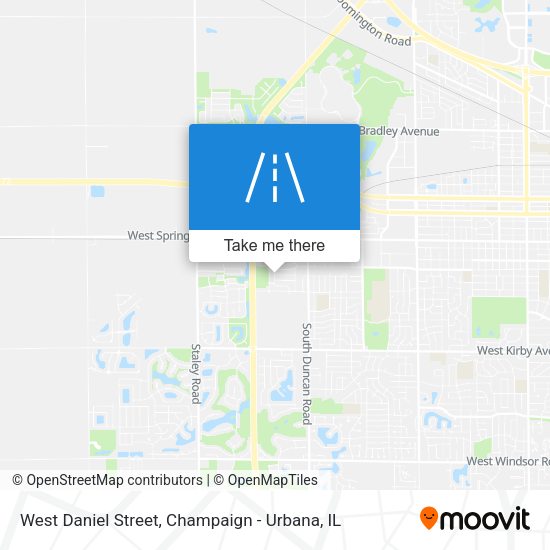West Daniel Street map
