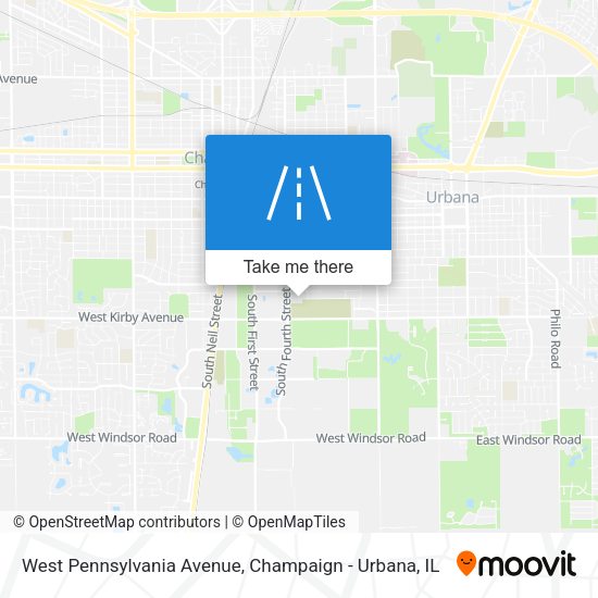West Pennsylvania Avenue map