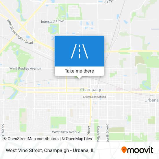 Mapa de West Vine Street
