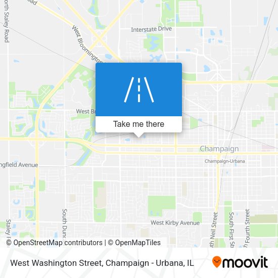 West Washington Street map
