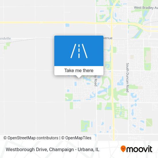 Westborough Drive map