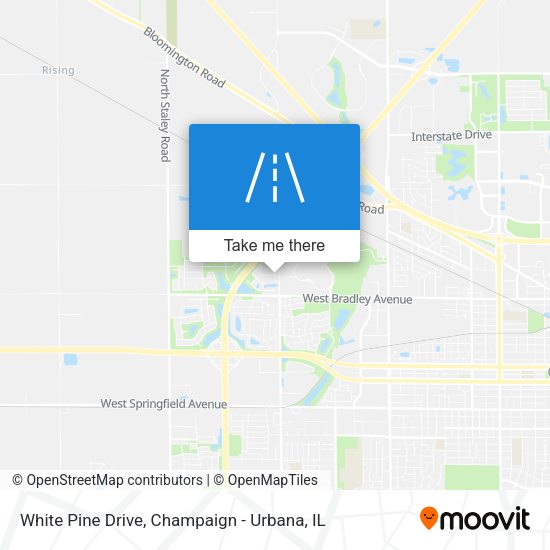 White Pine Drive map