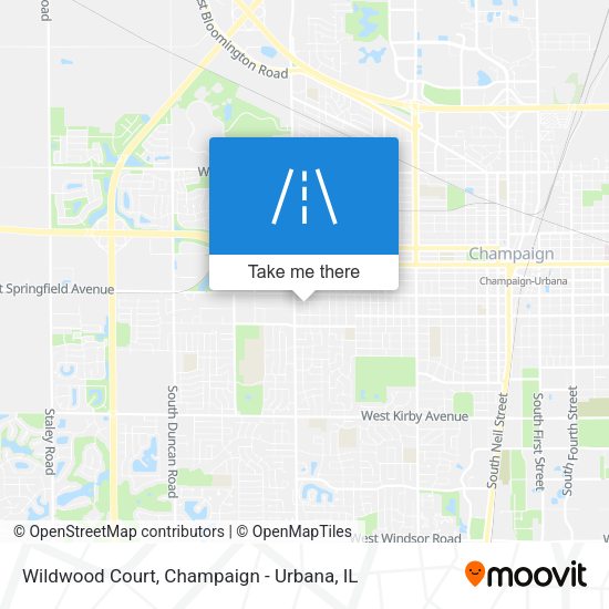 Mapa de Wildwood Court