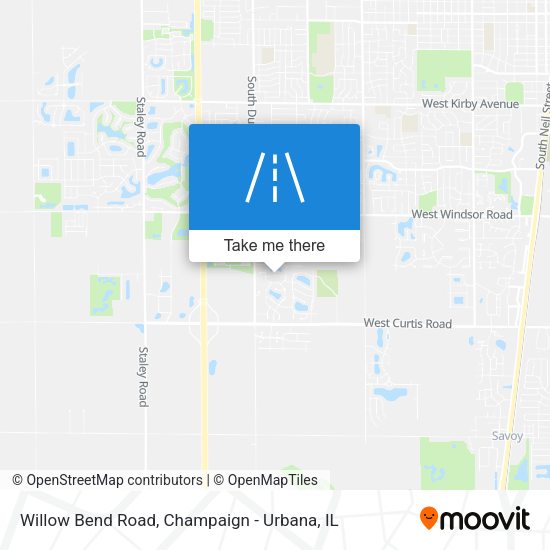 Willow Bend Road map