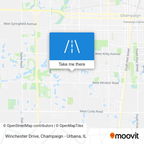 Winchester Drive map