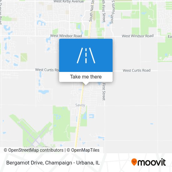 Bergamot Drive map