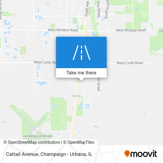 Mapa de Cattail Avenue