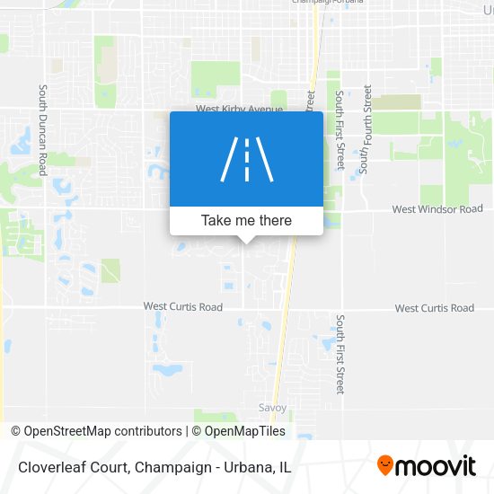 Cloverleaf Court map