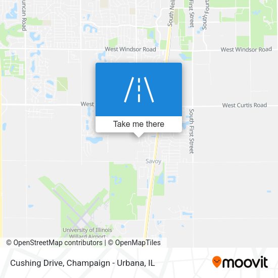 Mapa de Cushing Drive