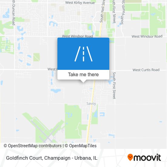 Goldfinch Court map