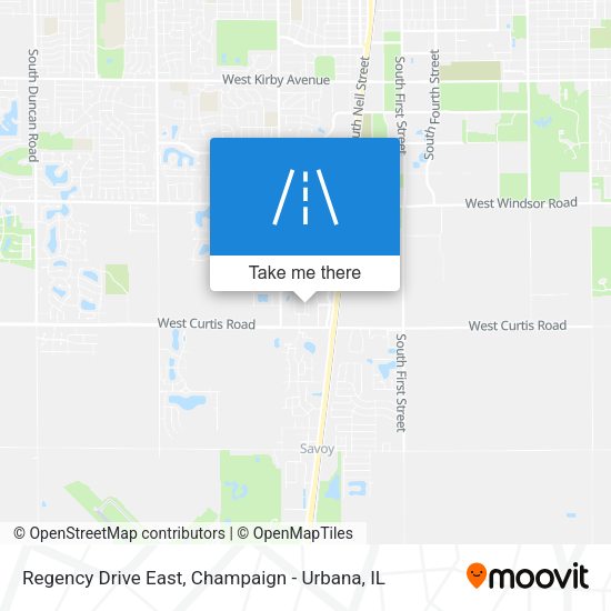 Regency Drive East map