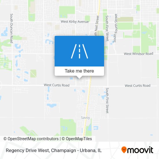 Regency Drive West map