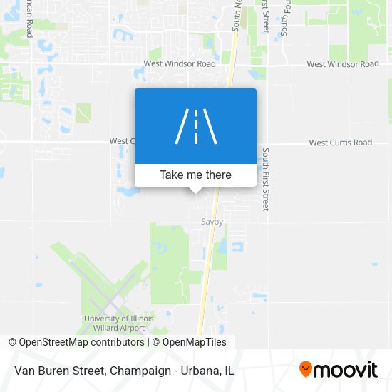 Van Buren Street map