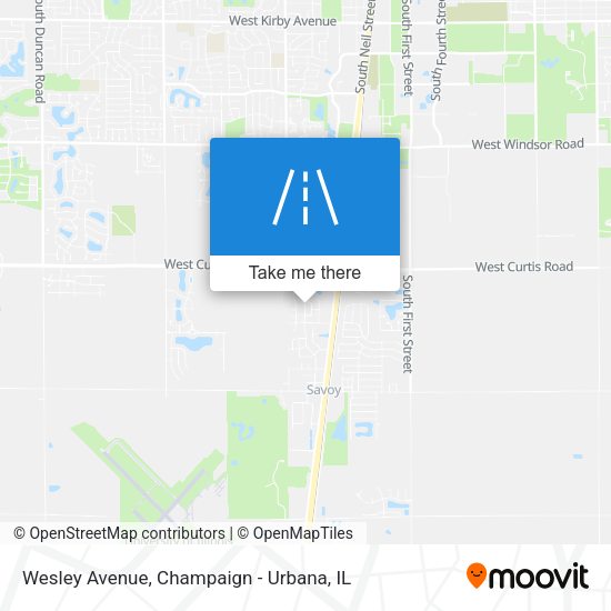 Wesley Avenue map