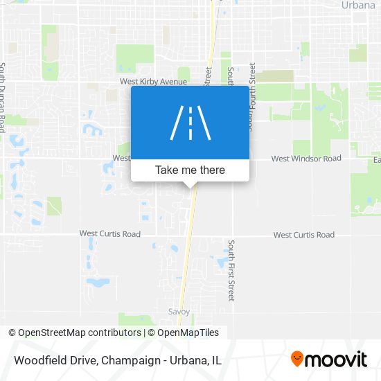 Woodfield Drive map