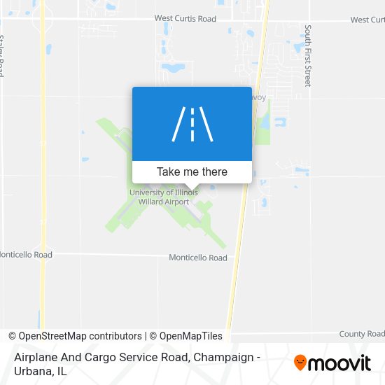 Mapa de Airplane And Cargo Service Road