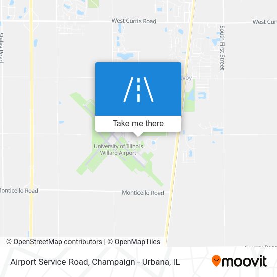 Airport Service Road map