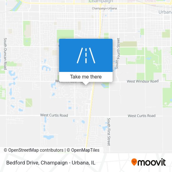 Bedford Drive map