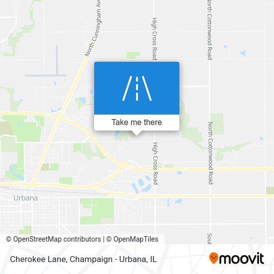 Cherokee Lane map