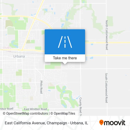 East California Avenue map